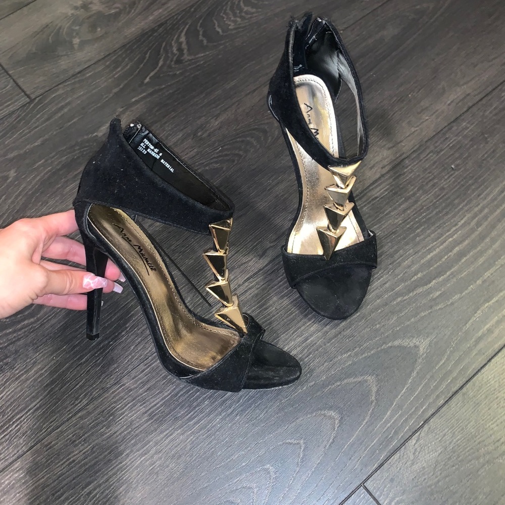 Black & Gold heels
